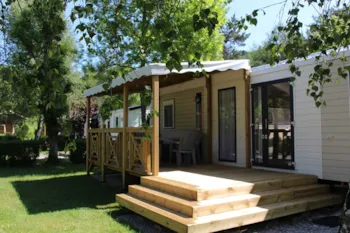 Huuraccommodatie(s) - Stacaravan Santafé Suite 34 M² - Zondag - Camping Le Moulin de Serre