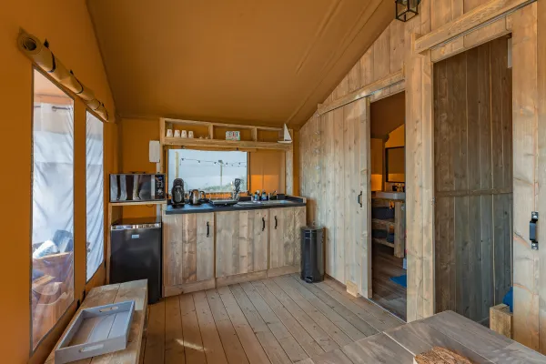 Accommodation - Lodge Midi 20 M² - 2 Bedrooms Without Sanitary Facilities - Saturday - Camping Le Moulin de Serre