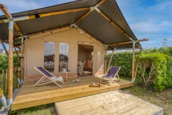Mietunterkunft - Lodge Midi 20 M² - 2 Zimmer Ohne Sanitäranlagen - Samstag - Camping Le Moulin de Serre