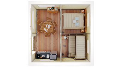 Canvas bungalow Lagune 16 m² - without toilet blocks - Saturday