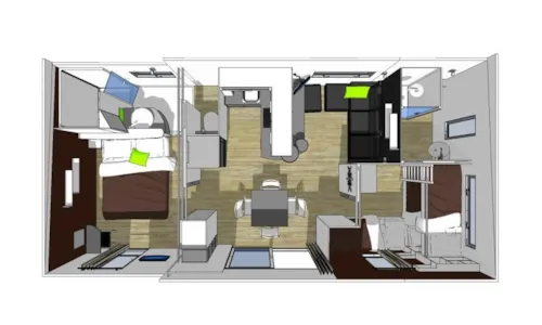 Accommodation - Taos Mobile Home With Air Conditioning - image n°6 - Domaine des Chênes