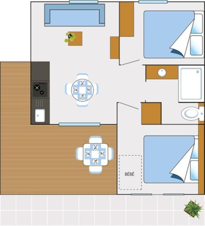 Air conditioned Premium Cottage - from Sunday to Sunday - 3 minimum July/August