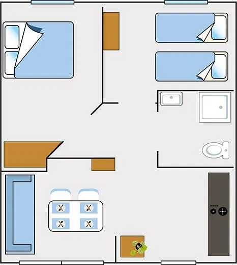 Maisonnette Premium Climatisée (Personne À Mobilité Réduite) - Du Samedi Au Samedi - Juillet/Août