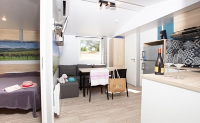 Mobile Home Chardonnay - covered terrace - Air Conditionning