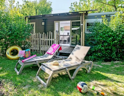 Huuraccommodatie(s) - Stacaravan 'Lavandin' - 49M² - Overdekt Terras - Airconditioning - image n°1 - Camping Les Coudoulets