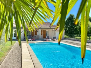Locatif - Premium Villa - Airconditioning - Groot privézwembad - 3 Slaapkamers - 2 Badkamers 2 WC - Camping Les Coudoulets