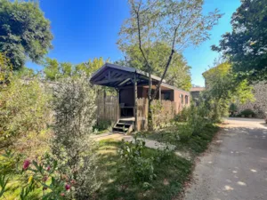 Locatif - Mobile Home Romarin - Overdekt terras - Airconditioning - Camping Les Coudoulets