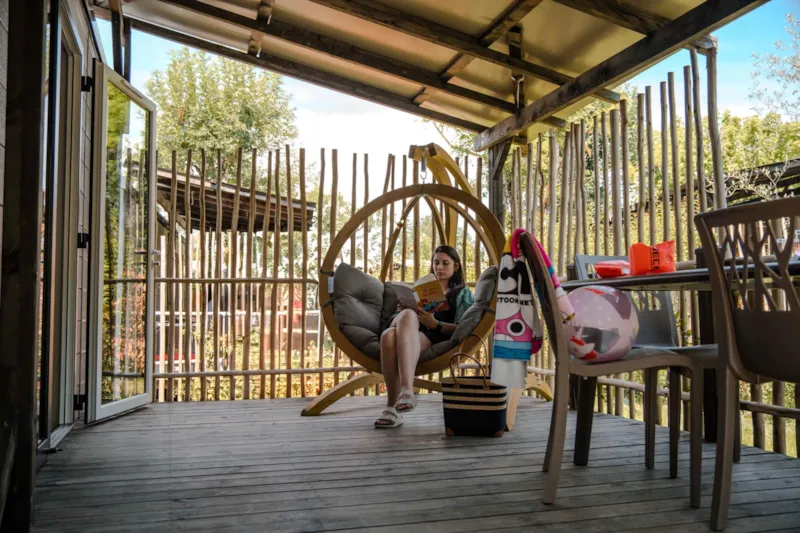 Mobile Home Laurier -  2 Salles De Bain - Grande Terrasse Couverte - Climatisation