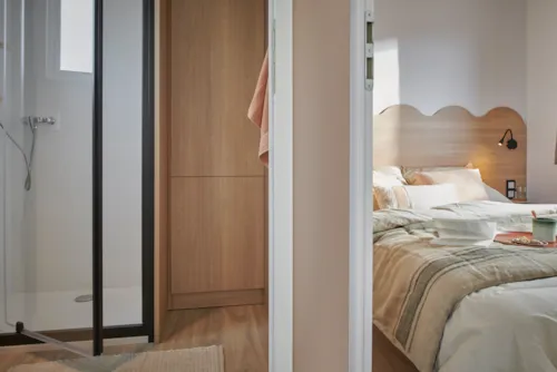 Accommodation - Mobile Home Iris -  Covered Terrace - Air Conditioning - image n°3 - Camping Les Coudoulets