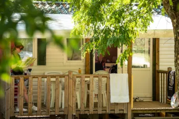Mietunterkunft - Mobilhome 3 Zimmer Klimaanlage - Camping Domaine Arleblanc