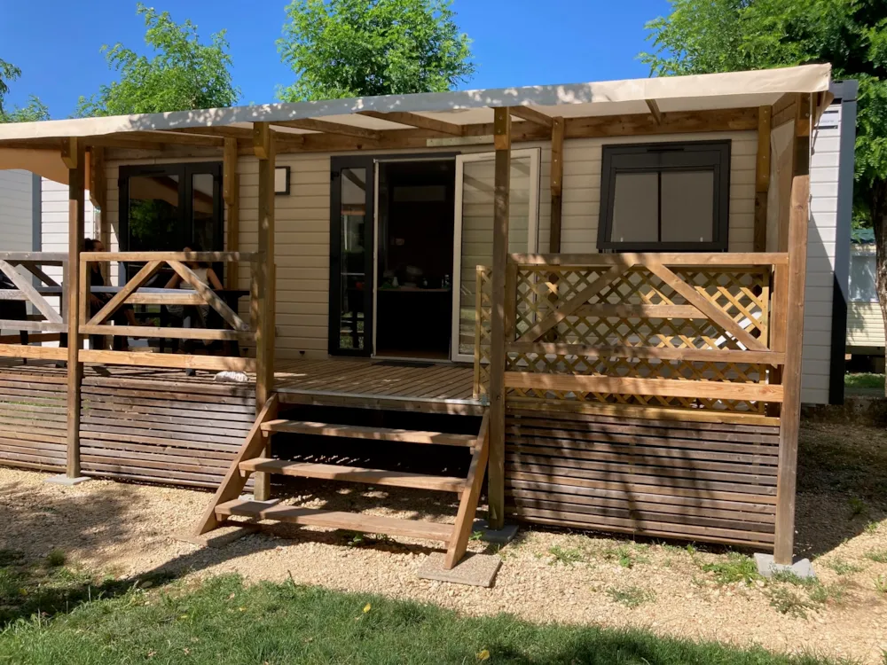 Location - Mobil-Home Premium 2 Chambres - Camping Domaine Arleblanc