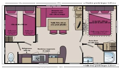 Mobil Home 2 Chambres