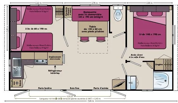 Mobil Home 2 Chambres