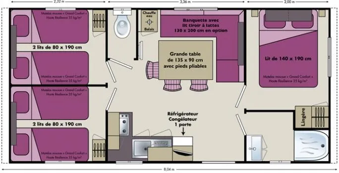 Mobil Home 3 Chambres