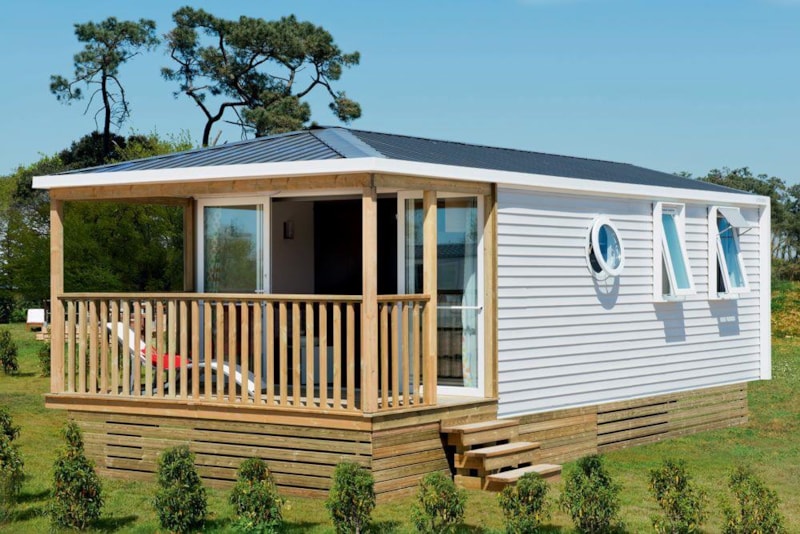 Mobilheim Face Confort 25m² (2 Zimmer) + TV + Integrierte Terrasse + BBQ - Anreise Samstag