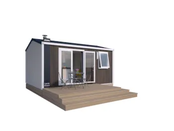 Mietunterkunft - Mobilheim Standard 18M² (1 Zimmer) - Tv + Terrasse - Flower Camping Vitamin