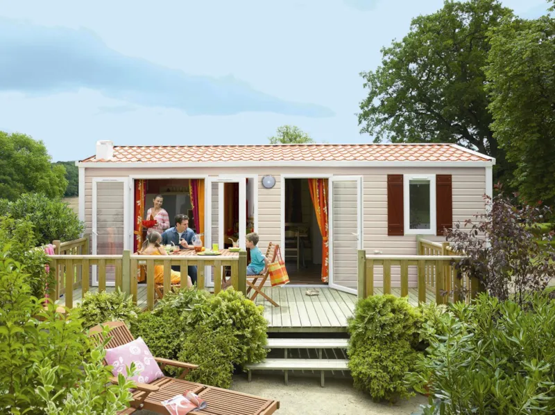 Mobil-Home Confort 26M² (2 Chambres) + Tv + Terrasse + Bbq
