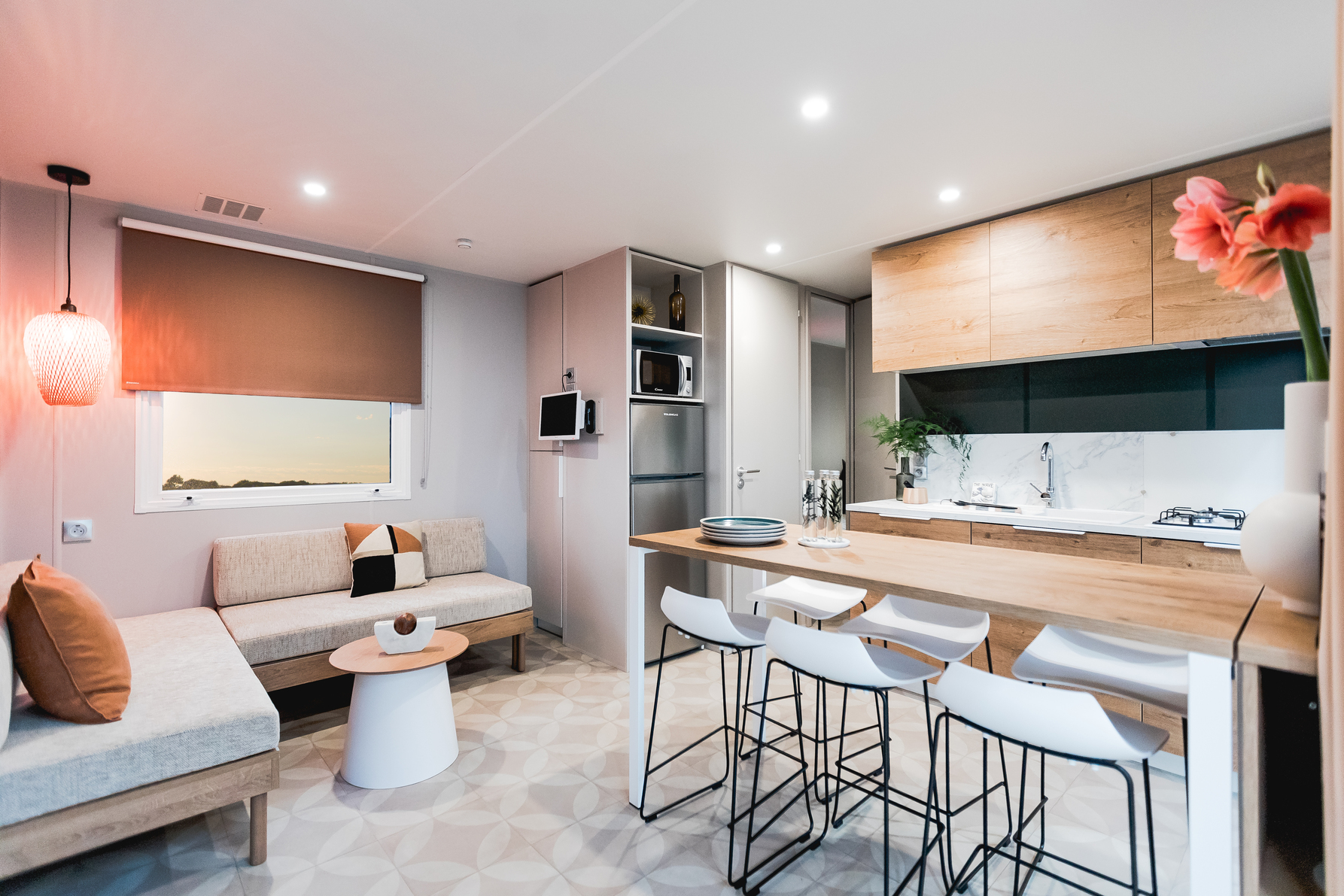 Location - Mobile-Home Premium 33M² (3 Chambres) + Terrasse + Tv + Clim - Camping Vitamin
