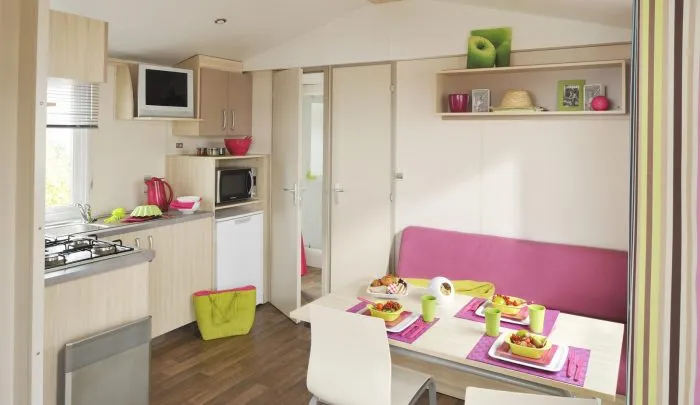 Mobil-Home Côté Confort 25M² (2 Chambres) + Tv + Terrasse Intégrée - Arrivée Dimanche
