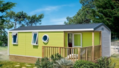 Mobil-home Standard 32m² (3 bedrooms) + TV + Covered Terrace - Sunday arrival + BBQ — 7