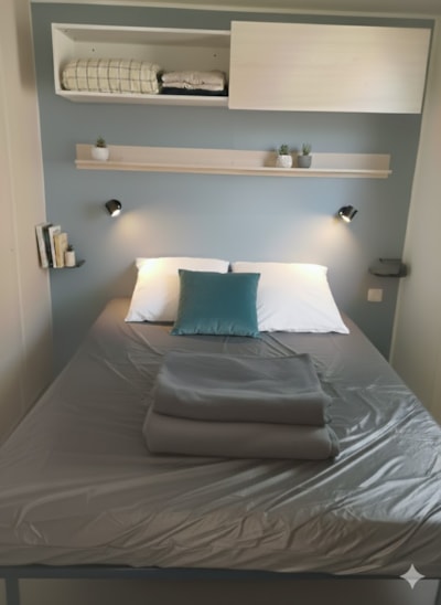 Mobil-home Standard 18m² (1 bedroom) + TV + Terrace + BBQ — 5