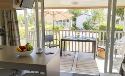 Mobil-home Face Confort 25m² (2 bedrooms) + TV + Terrace + BBQ - Arrival Saturday — 2