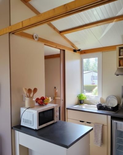 Chalet Morea Standard 25m² (2 bedrooms) + TV + Covered Terrace +BBQ — 3