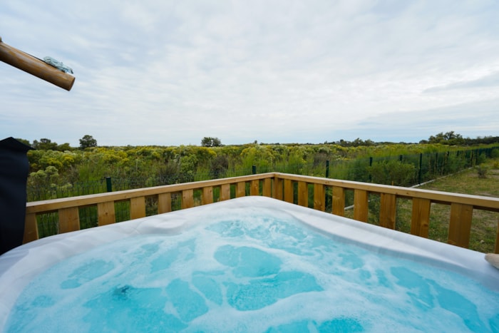 L'aigrette - Tente Lodge Spa Jacuzzi 2 Chambres