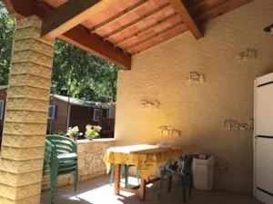 Locatif - Vakantiehuis met airconditioning - Camping Le Pequelet