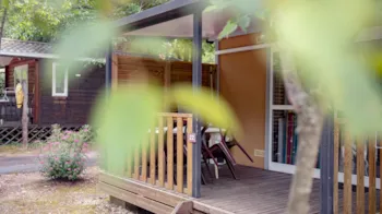 Mietunterkunft - Hütte Gitotel Mit Klimaanlage - Camping Le Pequelet