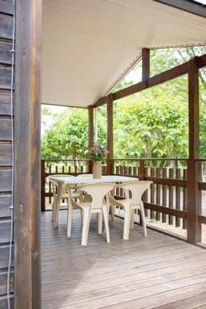 Locatif - Chalet met airconditioning - Camping Le Pequelet