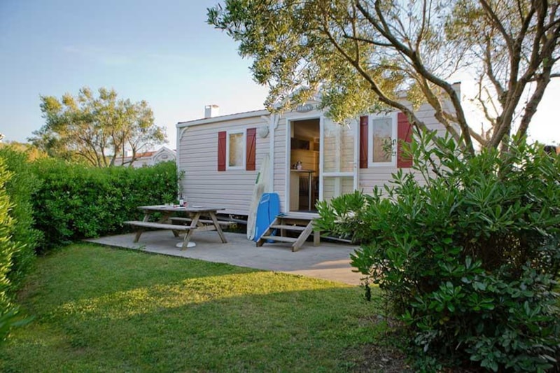 Chalet mobile Type 1 - 27.5 m² (7.32 x 4 m) Kurzaufenthalt mit 1 Auto