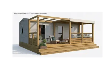 Chalet Mobile Type 1 - 27.5 M² (7.32 X 4 M) Estancia Corta Con 1 Coche