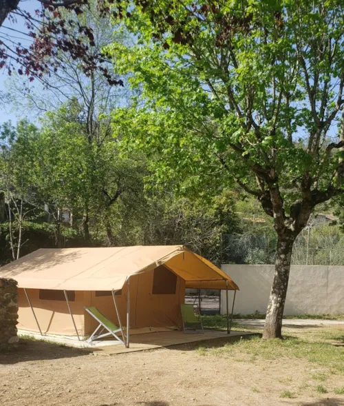 Accommodation - 4 Person Lodge Tent Without Sanitary Facilities - image n°1 - Camping Le Moulin d'Onclaire
