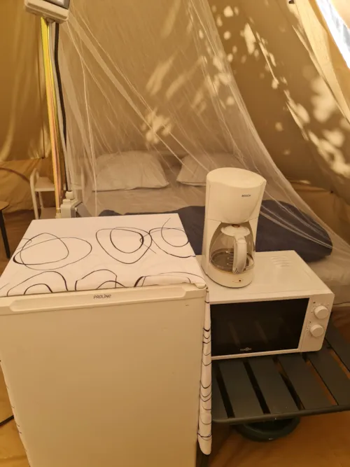 Accommodation - Tent Tipi Bell Desert - image n°3 - Camping Le Moulin d'Onclaire
