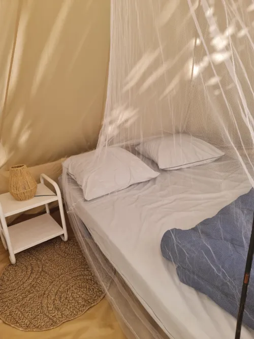 Accommodation - Tent Tipi Bell Desert - image n°4 - Camping Le Moulin d'Onclaire