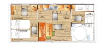 Huuraccommodatie(s) - Mobil-Home Heliosvoor Mindervaliden 2 Bedrooms + Tv + Opened Terrace + Wifi For 1 Device - Camping Paradis L'Arada Parc