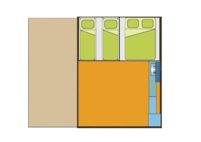Tente Nature -without sanitary facilities