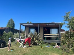 Accommodation - Ecolodge Smala 3 Bedrooms + Tv + Sheltered Terrace + Dishwasher -1 Wifi - Camping Paradis L'Arada Parc