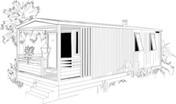 Huuraccommodatie(s) - Cottage 2Ch Living Tv+Wifi+Plancha - Camping Paradis L'Arada Parc
