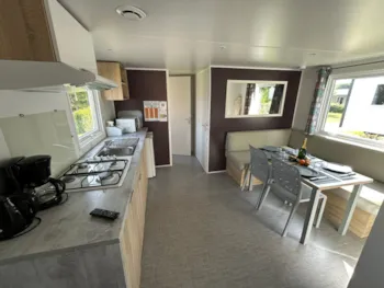 Location - Cottage Equilibre + Espace Lit Bébé + Tv + Terrasse Couverte + 1 Connexion Wifi - Camping Paradis L'Arada Parc