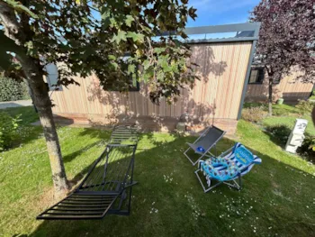 Location - Cottage Equilibre + Espace Lit Bébé + Tv + Terrasse Couverte + 1 Connexion Wifi - Camping Paradis L'Arada Parc