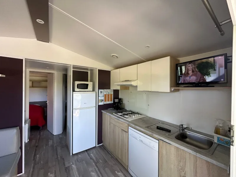 Mobil-Home Equilibre 2 Chambres+ Tv + Lave Vaisselle + Terrasse Couverte + Stores Occultants
