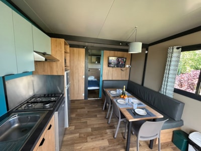 Chalet EVASION 3 bedrooms + TV + sheltered terrace + Dishwasher -1 wifi