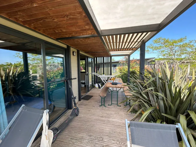 Chalet Evasion 3 Chambres + Tv + Terrasse Couverte +Lave-Vaisselle-1 Connexion Wifi