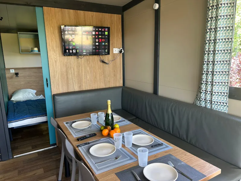 Chalet Evasion 3 Chambres + Tv + Terrasse Couverte +Lave-Vaisselle-1 Connexion Wifi