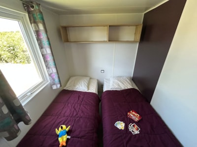 Mobil-home EQUILIBRE 3 bedrooms + TV + sheltered terrace + Dishwasher + wifi