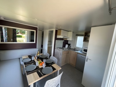 Mobil-home EQUILIBRE 3 bedrooms + TV + sheltered terrace + Dishwasher + wifi