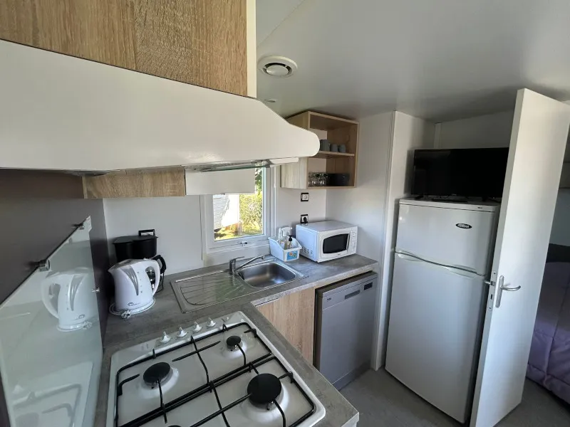Mobil-Home Equilibre 3 Chambres + Tv + Terrasse Couverte + Lave Vaisselle + 1 Connexion Wifi