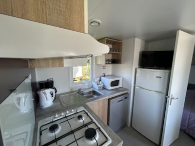 Mobil-home EQUILIBRE 3 bedrooms + TV + sheltered terrace + Dishwasher + wifi